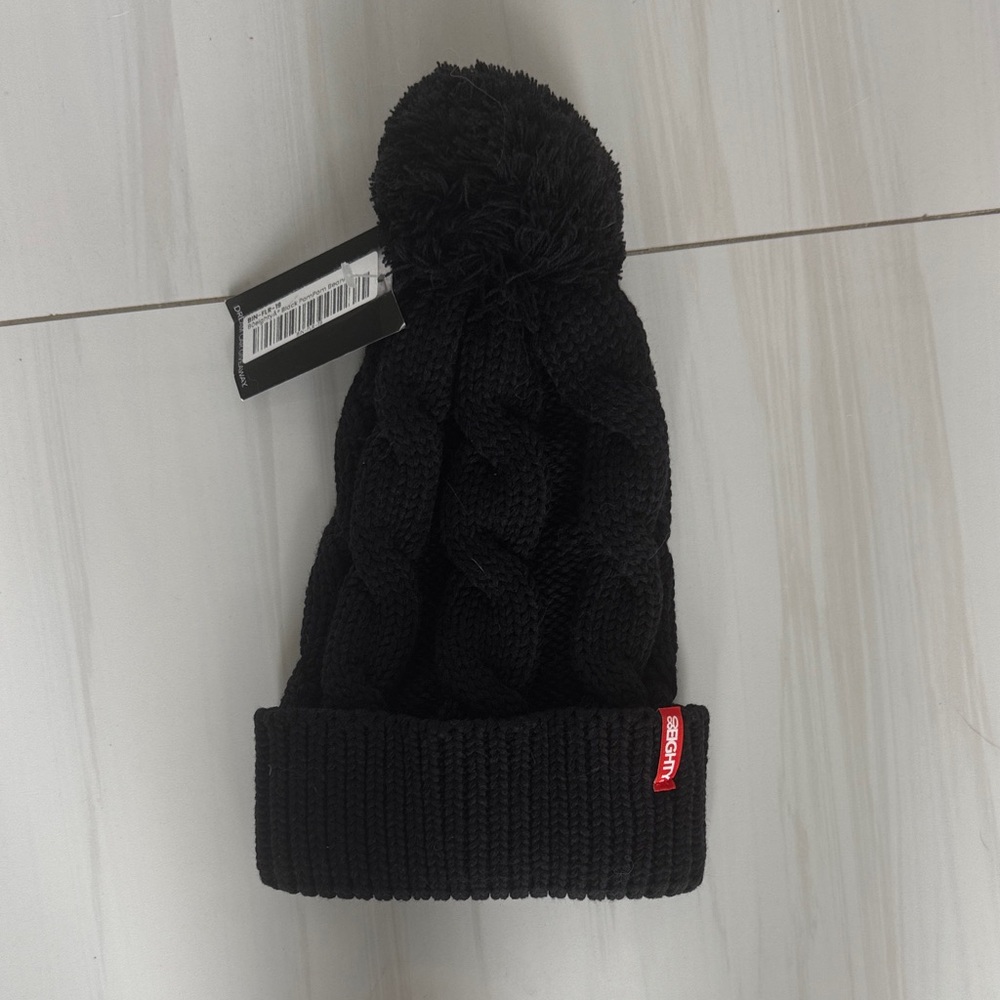 Brand new 80eighty Black Cable Knit Beanie